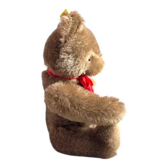 Steiff Teddy Bear Plush 10” Brown Original With Tags 0202/26 Wool Cotton Germany - Picture 9 of 9